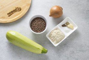 Котлеты из чечевицы и кабачка