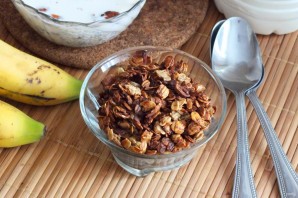 Мюсли с бананом в домашних условиях
