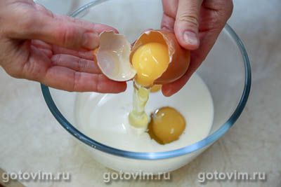 Моравский шницель из свинины с начинкой из омлета Моравский шницель из свинины с начинкой из омлета