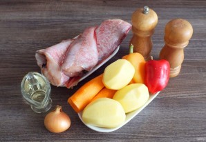 Морской окунь с картошкой в мультиварке