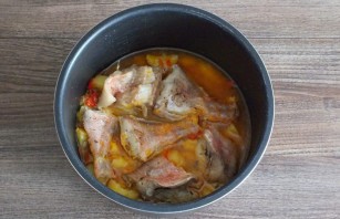 Морской окунь с картошкой в мультиварке