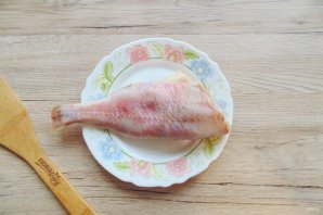 Окунь с апельсином в духовке