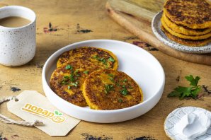 Оладьи из батата и кабачков