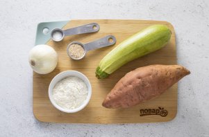 Оладьи из батата и кабачков