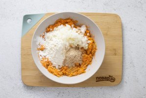 Оладьи из батата и кабачков