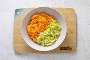 Оладьи из батата и кабачков