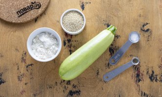 Оладьи из кабачков и киноа