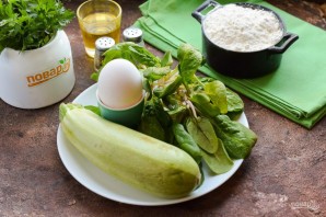 Оладьи из кабачков и шпината