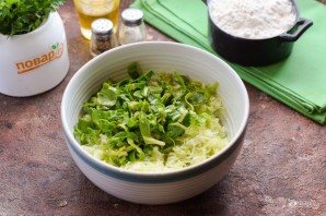 Оладьи из кабачков и шпината