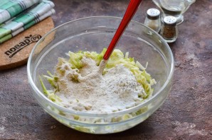 Оладьи из кабачков с гречневой мукой