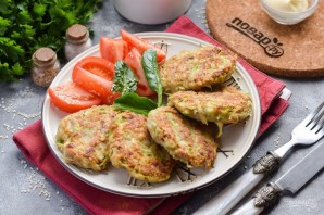 Оладьи из кабачков с гречневой мукой