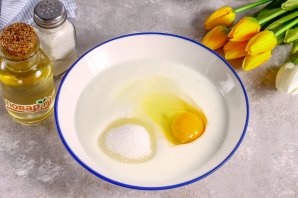 Оладьи на кефире с черникой