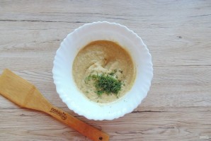 Паштет из фасоли с баклажанами