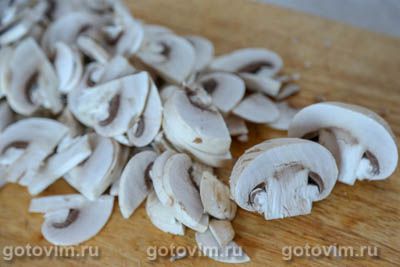 Печеночный торт с грибами