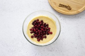 Постный кекс с клюквой Постный кекс с клюквой