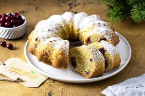Постный кекс с клюквой Постный кекс с клюквой