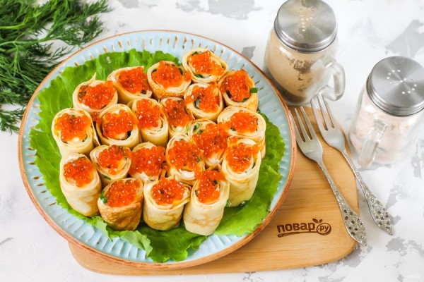 Просто и красиво! Быстрые закуски с икрой для новогоднего стола        