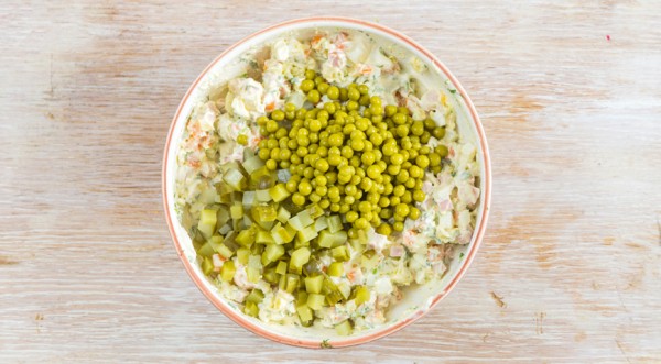 Салат Оливье классический советский, пошаговый рецепт с фото Салат Оливье классический советский, пошаговый рецепт с фото