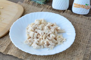 Салат "Павлинка" с яблоками