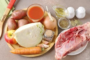 Щи с яблоками