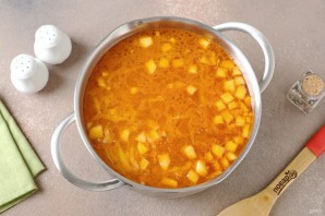 Щи с яблоками