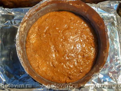 Шоколадный кекс с миндалем и кремом ганаш Шоколадный кекс с миндалем и кремом ганаш