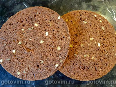 Шоколадный кекс с миндалем и кремом ганаш Шоколадный кекс с миндалем и кремом ганаш