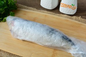 Скумбрия соленая в пакете