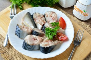 Скумбрия соленая в пакете