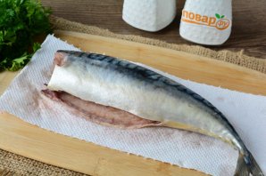 Скумбрия соленая в пакете