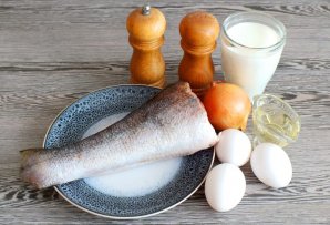 Судак в омлете