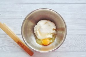 Суфле из творога с яблоками в микроволновке