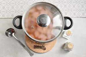 Суп из нута с копченостями