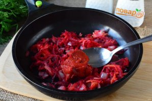 Суп с фасолью и свеклой