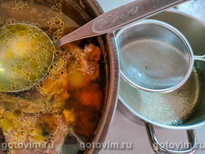 Суп с лапшой из листов для лазаньи Суп с лапшой из листов для лазаньи