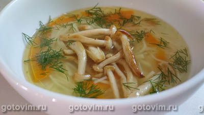 Суп с лапшой из листов для лазаньи Суп с лапшой из листов для лазаньи