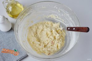 Творожные вафли с яблоком