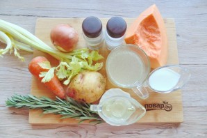 Тыквенный суп с розмарином