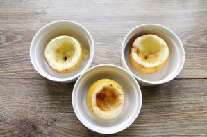 Запеченные яблоки с кремом