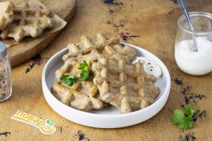 Безглютеновые вафли с кабачком Безглютеновые вафли с кабачком
