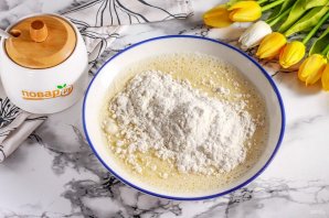 Блины с клюквенной начинкой