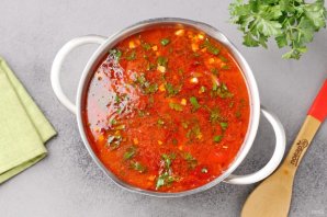 Борщ из гуся