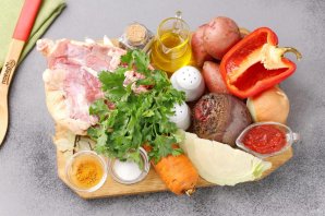 Борщ из гуся