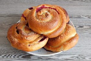 Булочки с ежевикой