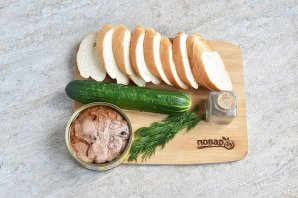 Бутерброды с печенью трески