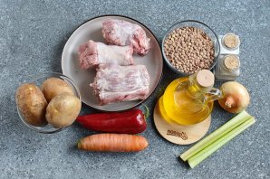 Чечевичный суп с мясом