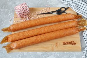 Домашняя колбаса из курицы