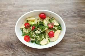 Форель с кабачками в духовке