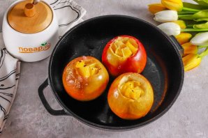 Яблоки запеченные с апельсином