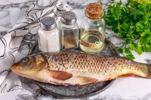 Карп на решетке в духовке